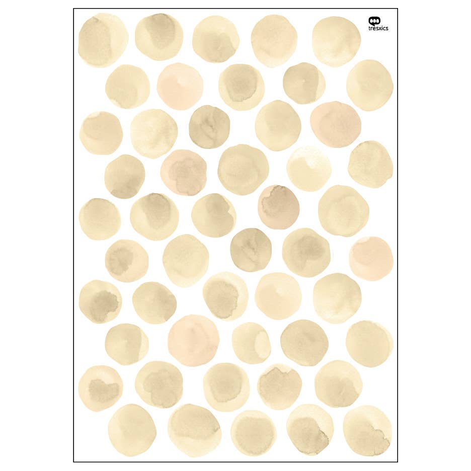 tresxics – wholesale Fönster-/väggdekal – Väggklistermärken akvarell prickar0