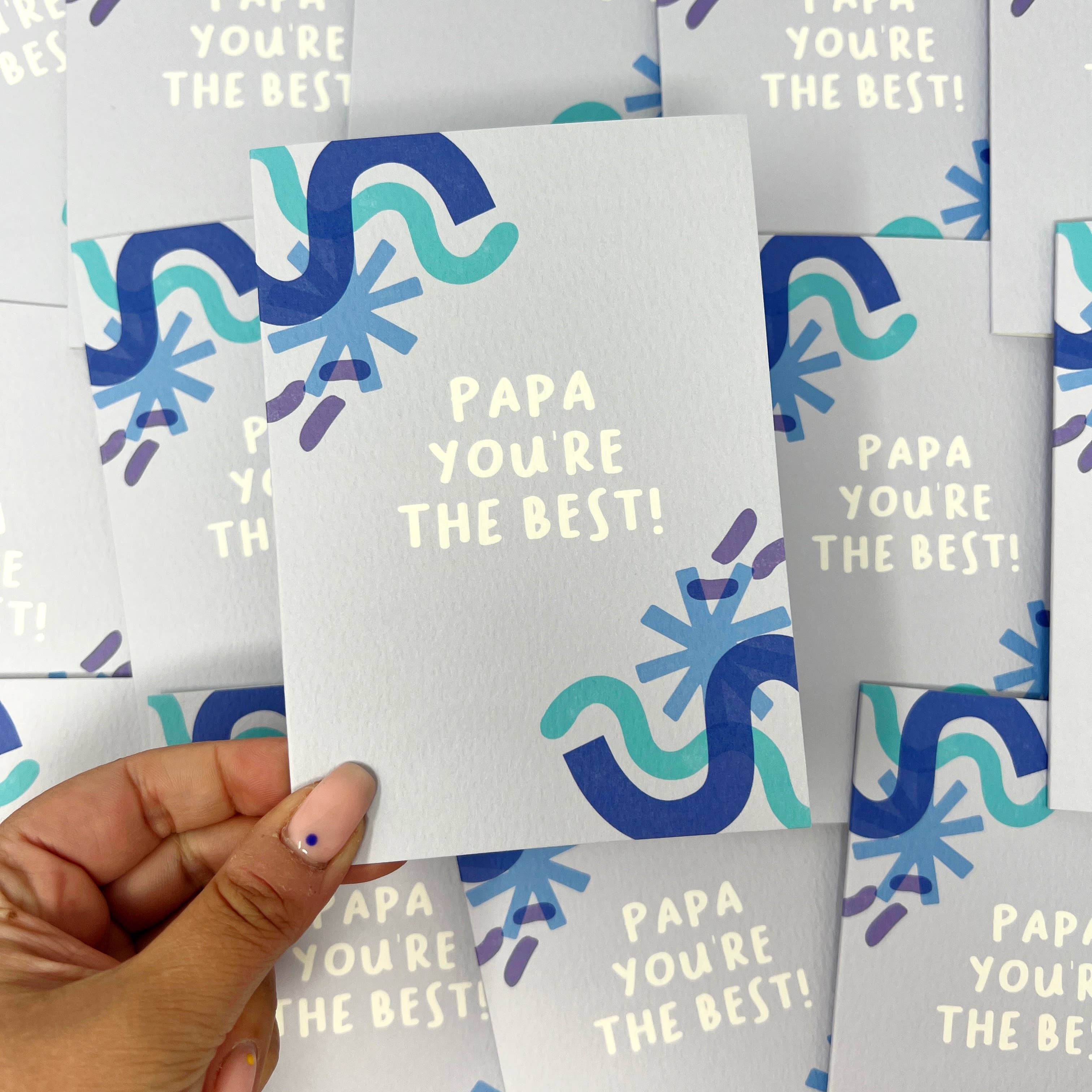 Xoxo Designs by Ruth – wholesale Father’s Day card – Papa You're The Best! Card2