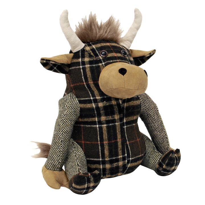 Highland Cow Novelty Door Stop Brown for wholesale on Faire