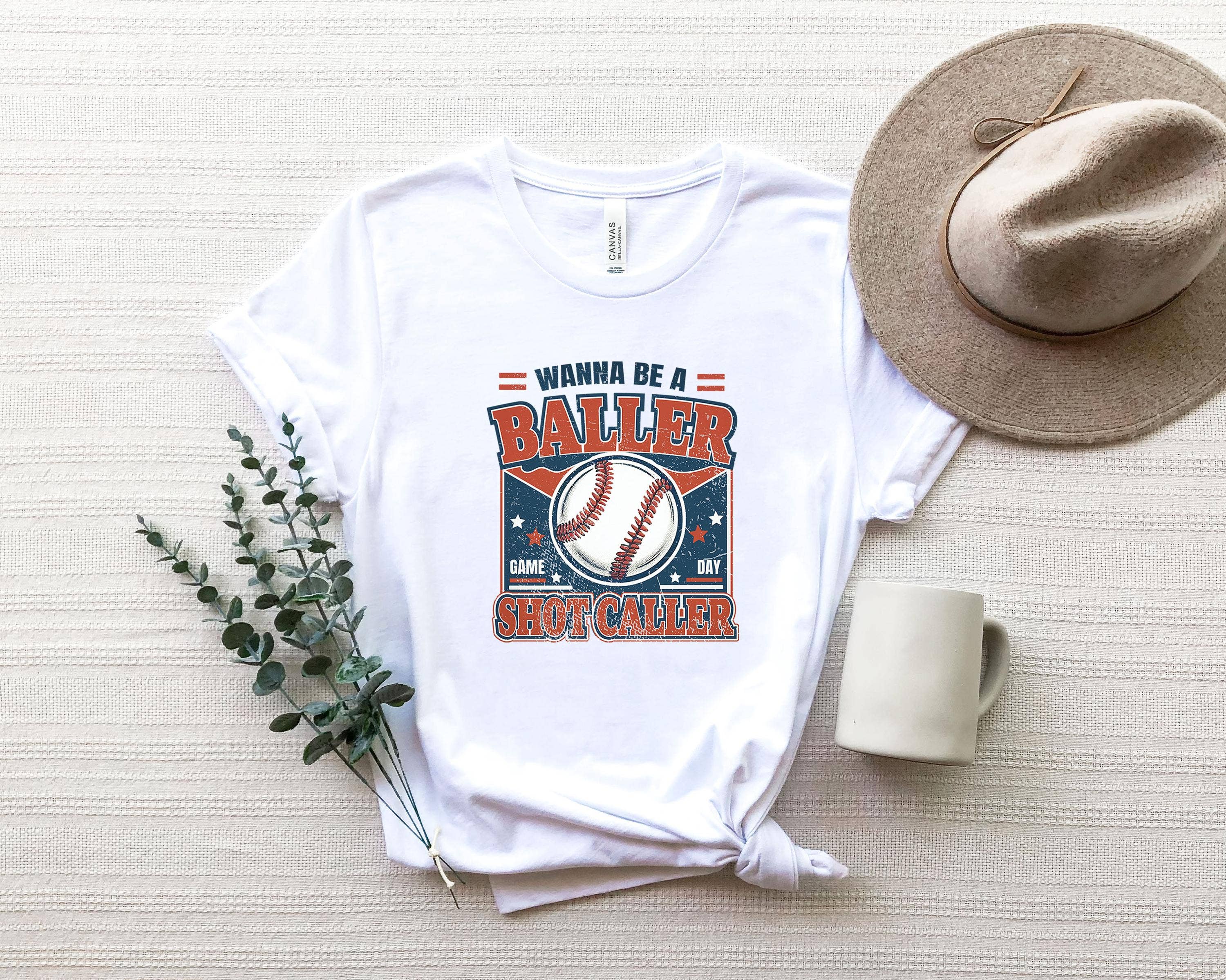 NVC Ecommerce LLC – wholesale Graphic sweatshirt – Women’s – Wanna be a baller shot caller T-shirt, Game Day Sweatshirt