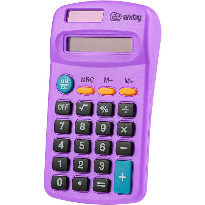 enday - Vente Calculatrice - Calculatrice de poche à 8 chiffres à double alimentation1