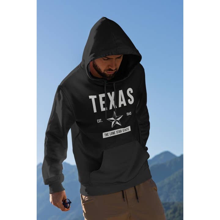 TEXAS GRAPHIC MEMS HOODIE for wholesale by Polar bee