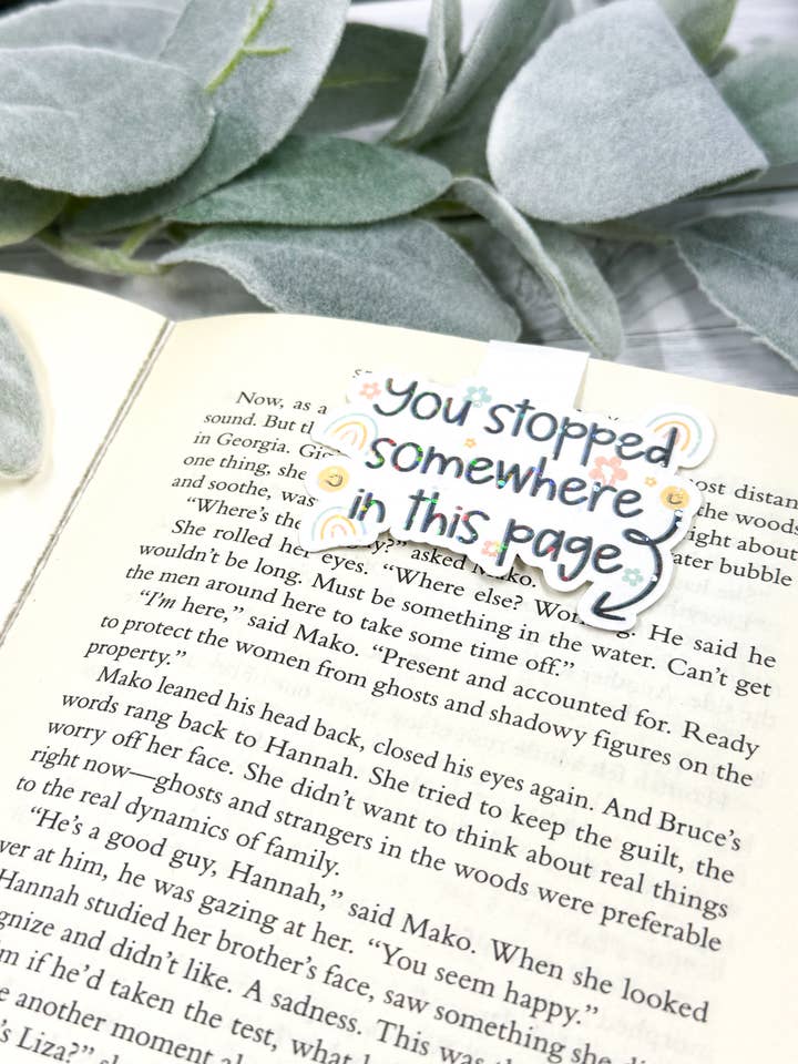 You Stopped Somewhere Magnetic Bookmark for wholesale by Stacy Lea Co