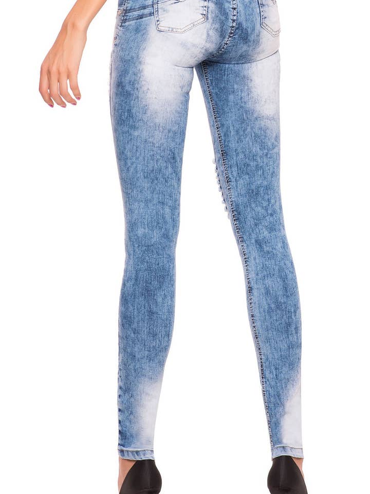 Jean déchiré LT.ROSE 2007 | Jeans Rotos Levanta Cola pour la vente par Laty Rose