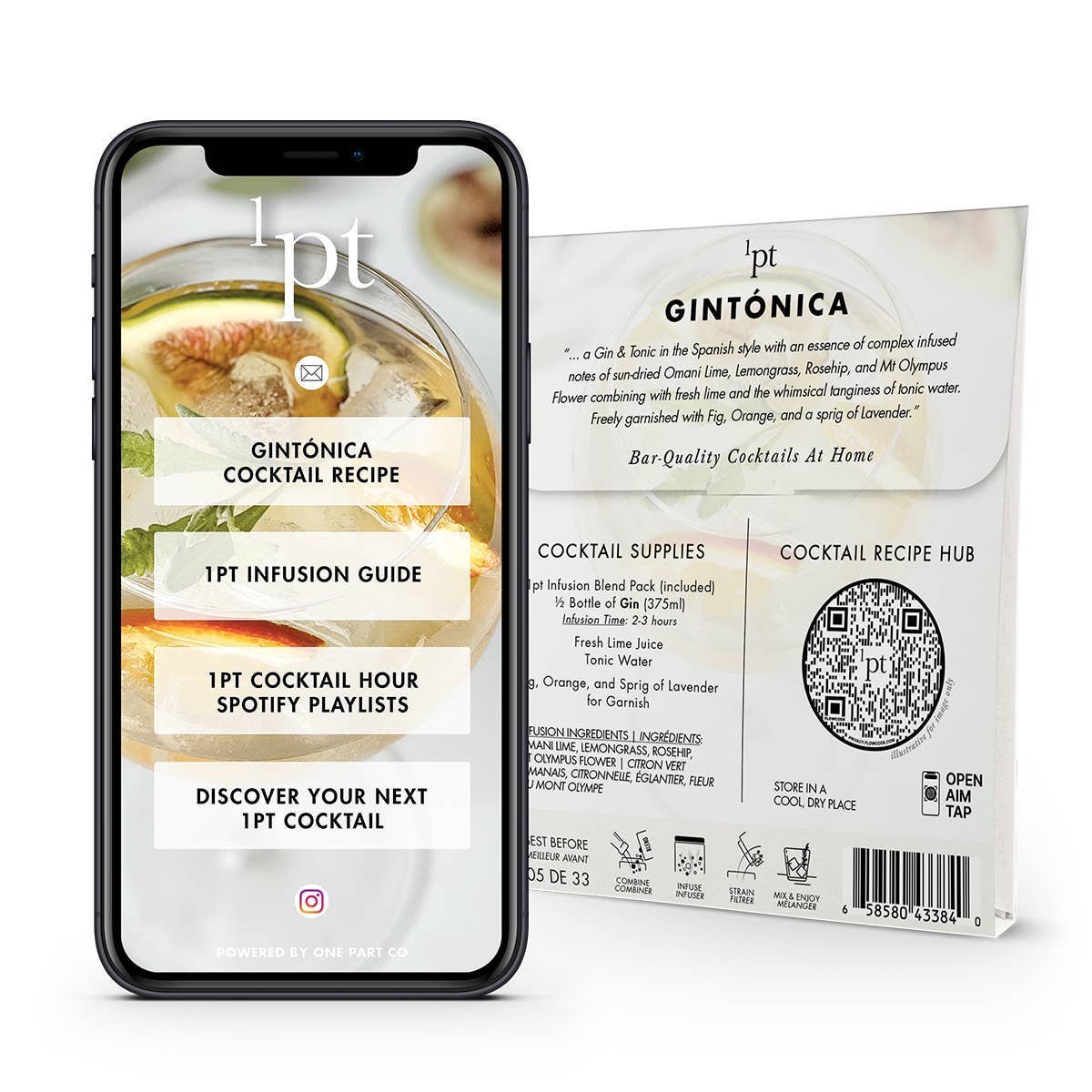 One Part Co. – wholesale Cocktail mix/syrup – 1pt Gintonica Cocktail Pack3