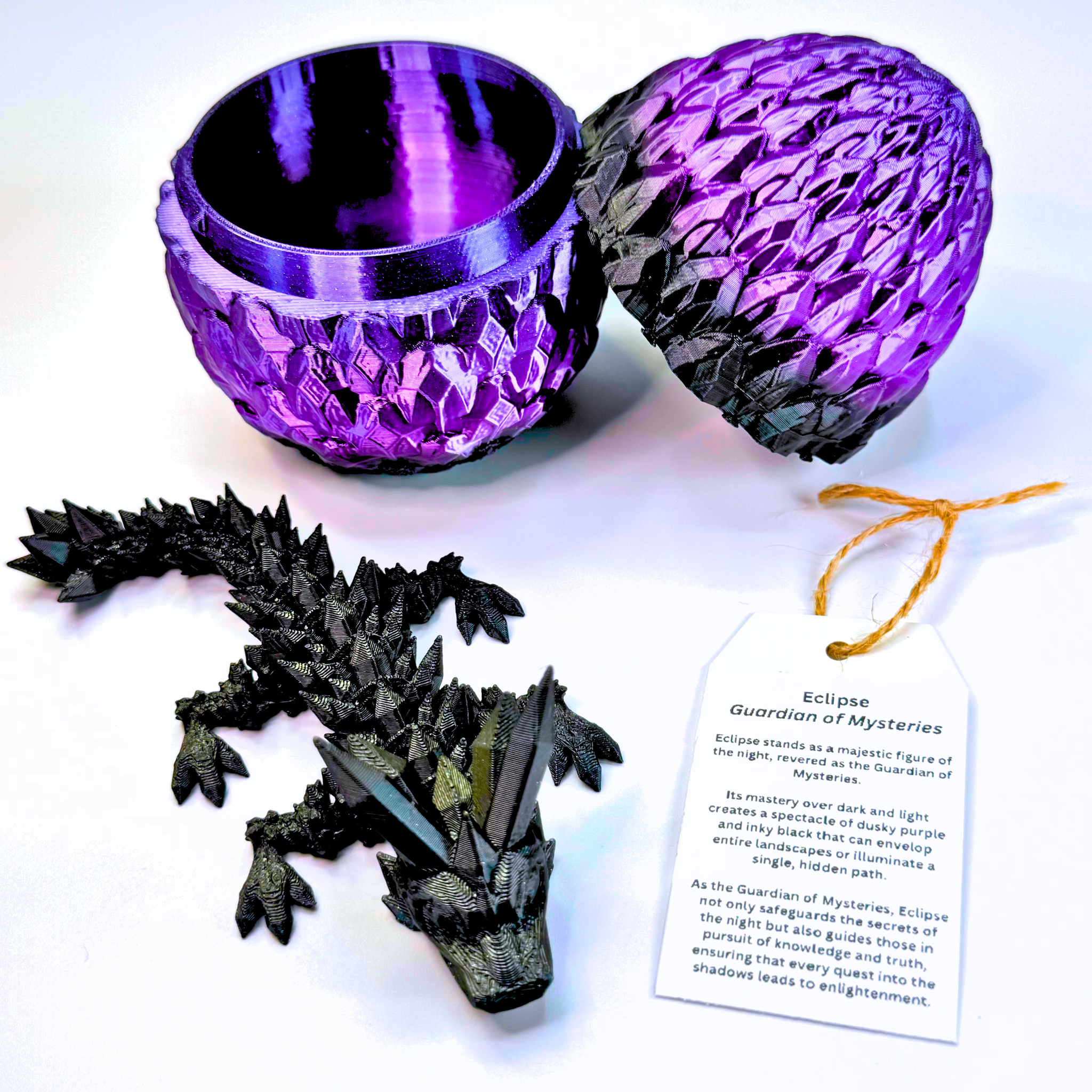 Dragon Fidgets - Wholesale Fidget Toy - Kids - 6IN Baby Crystal Dragon & Optional 4IN Egg, Fidget Toy3