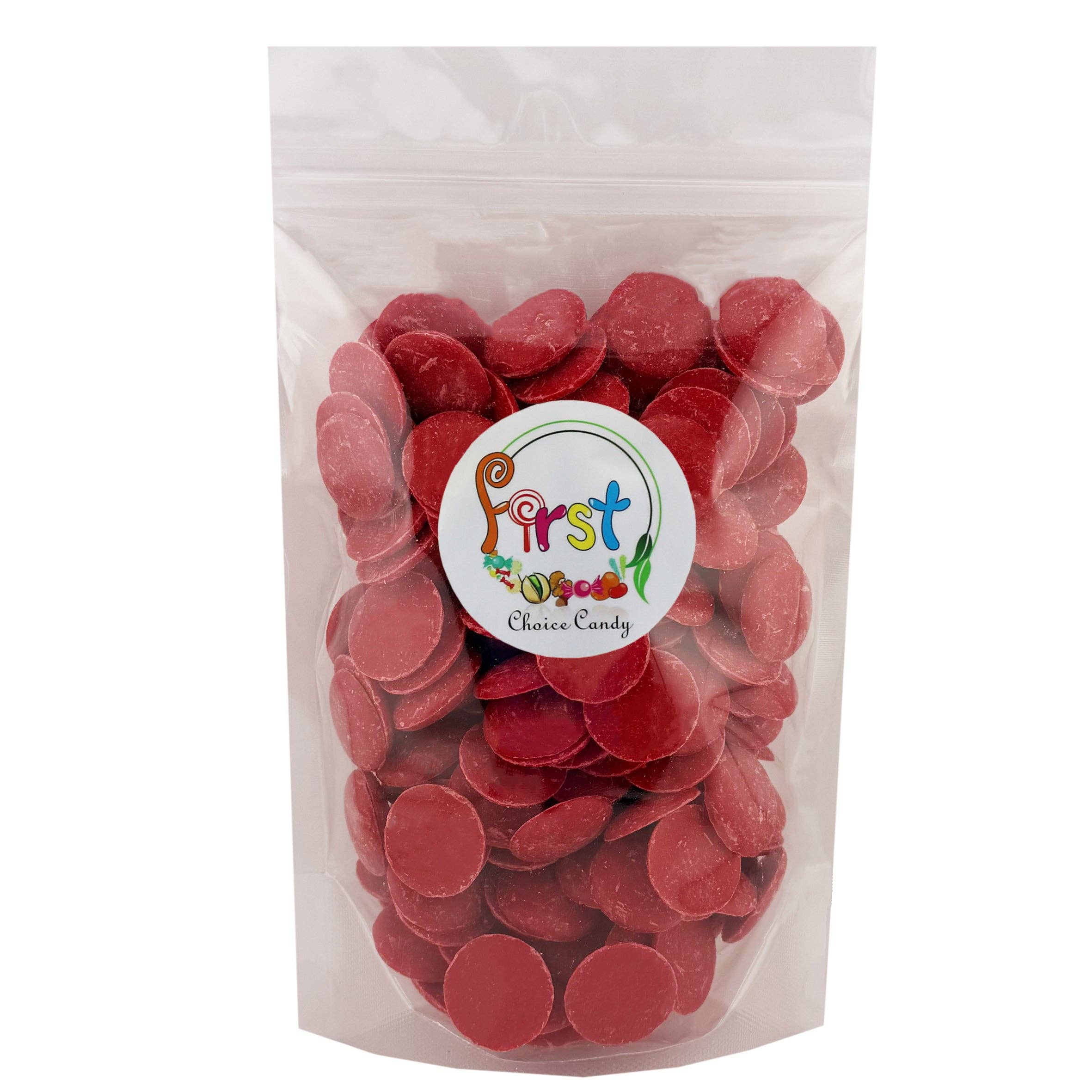 First Choice Candy - Wholesale Chocolate - RED COLOR CHOCOLATE MELTING WAFERS1