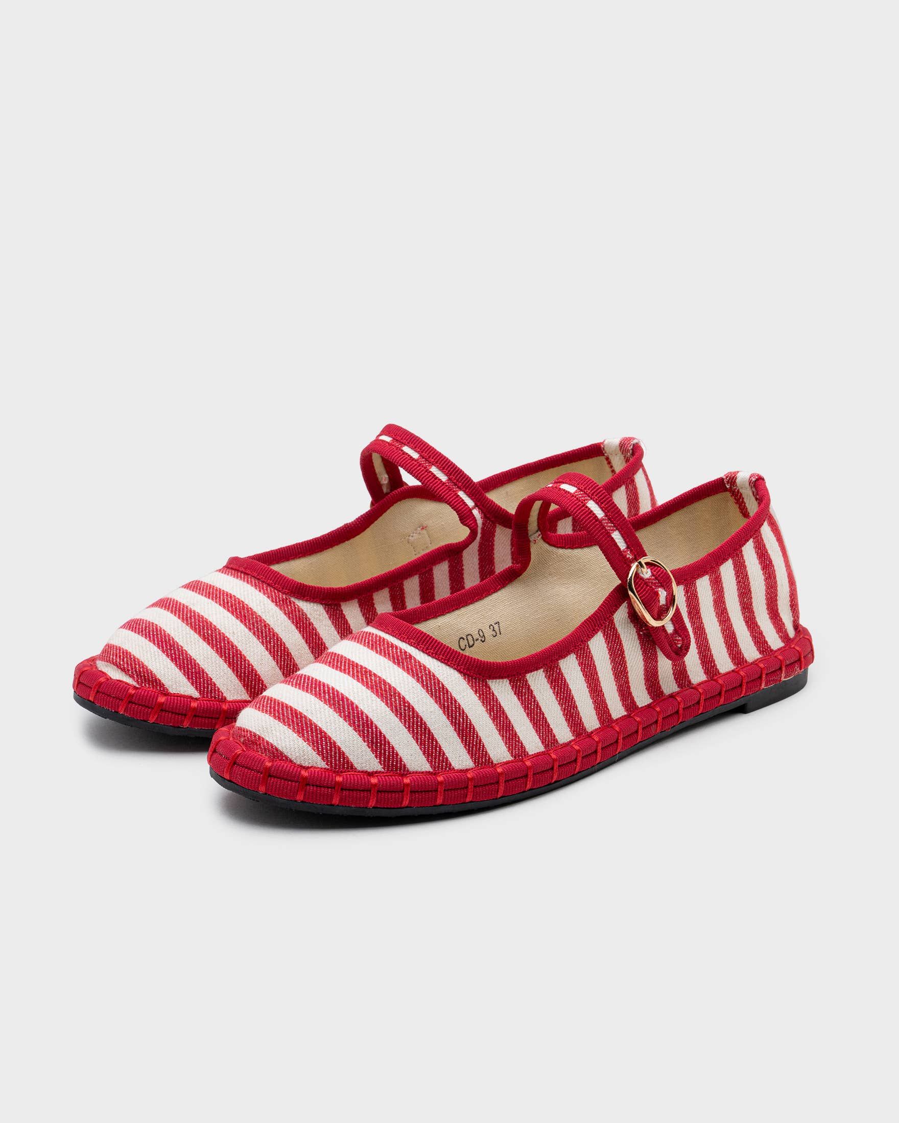 CEREZA – Engroshandel Flade sko - Dame – Kvinder Lærred Mary Jane Flade Sko1