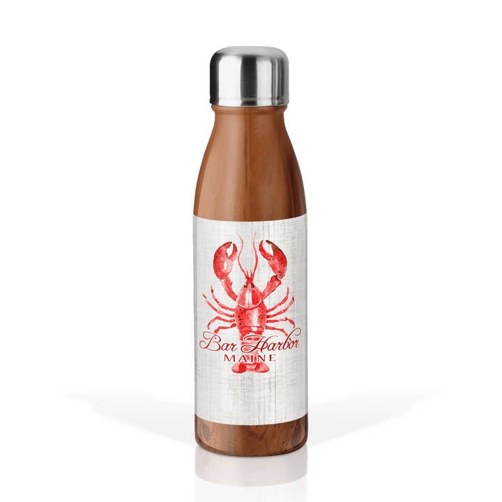 Customizable Wood Grain 20oz Cola Bottle: Linen Lobster for wholesale by Matrix