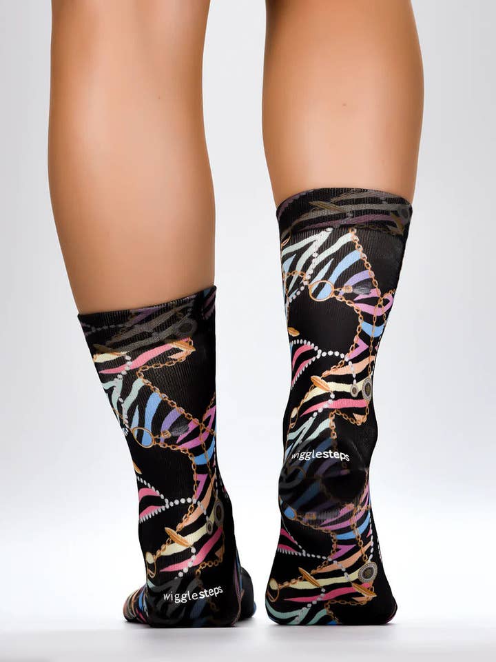 Zebra Chain Socks for wholesale by Urbiana
