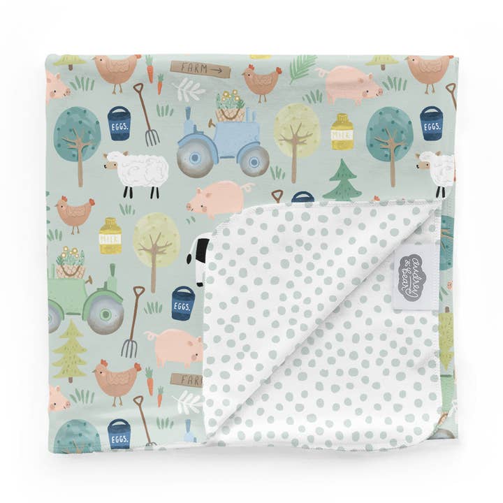 Swaddle Tæppe | Farmyard for engroshandel hos Audrey & Bear