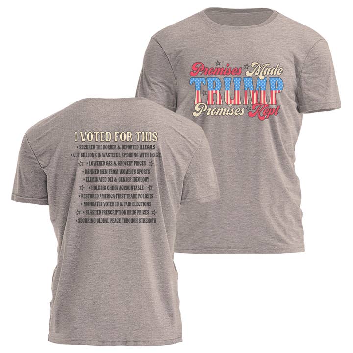 Promises Made Promises Kept - Groovy Tee - 3821 for wholesale by I Love My Freedom