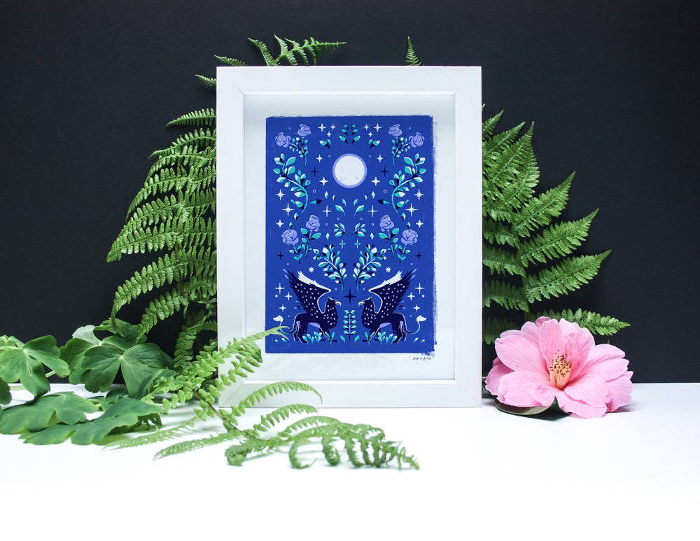 Papio Press - Wholesale Art Print - Celestial Griffin Artists Print Wall Art1