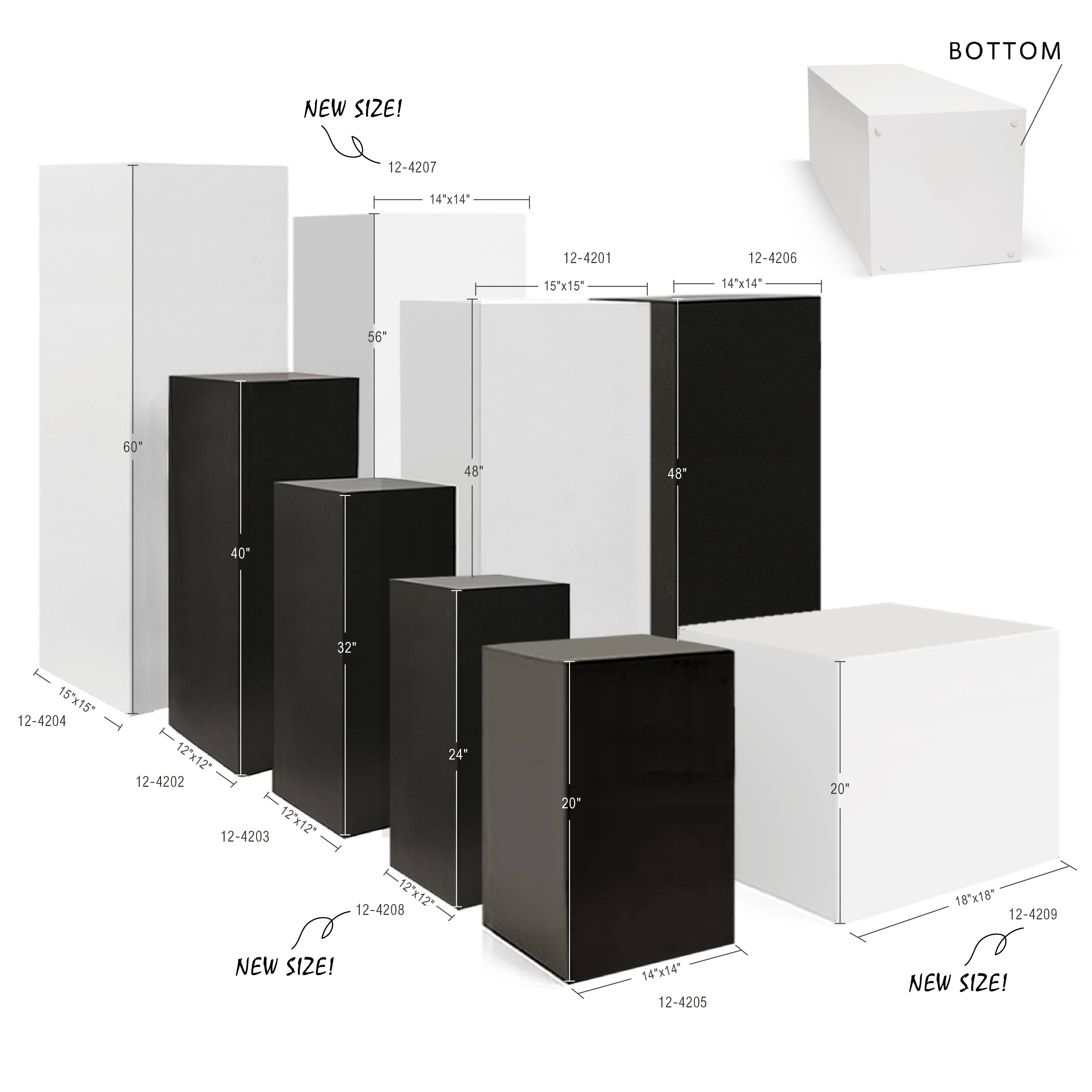 Galore Home – wholesale Dekorativt bordsobjekt – 32" träpelare för visning eller pelarstativ3