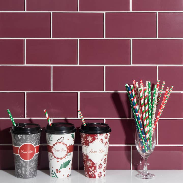 WS Tiles - Vente Carrelages muraux - Carreau de mosaïque en verre de 3" x 6", dosseret pour cuisine et salle de bain - 5 pieds carrés par carton66