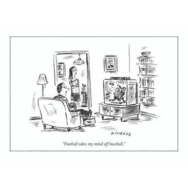 TAKES MY MIND OFF BASEBALL - 5x7 FATHER'S DAY CARD for wholesale by Nelson Line