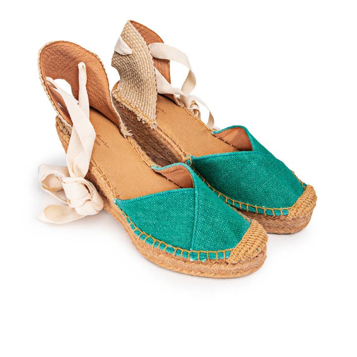 Eulalia Kaki wedge espadrilles for wholesale by Ibiza's Heritage
