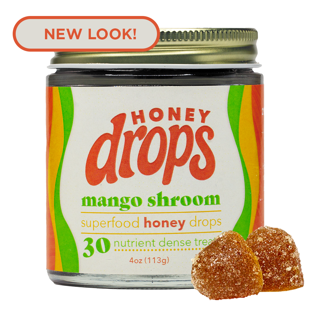 Honey Drops – Großhandel Weingummi – Mango Mushroom | Pilz-Honig-Gummis | Unterstützung für Immunsystem & Schmerzlinderung1