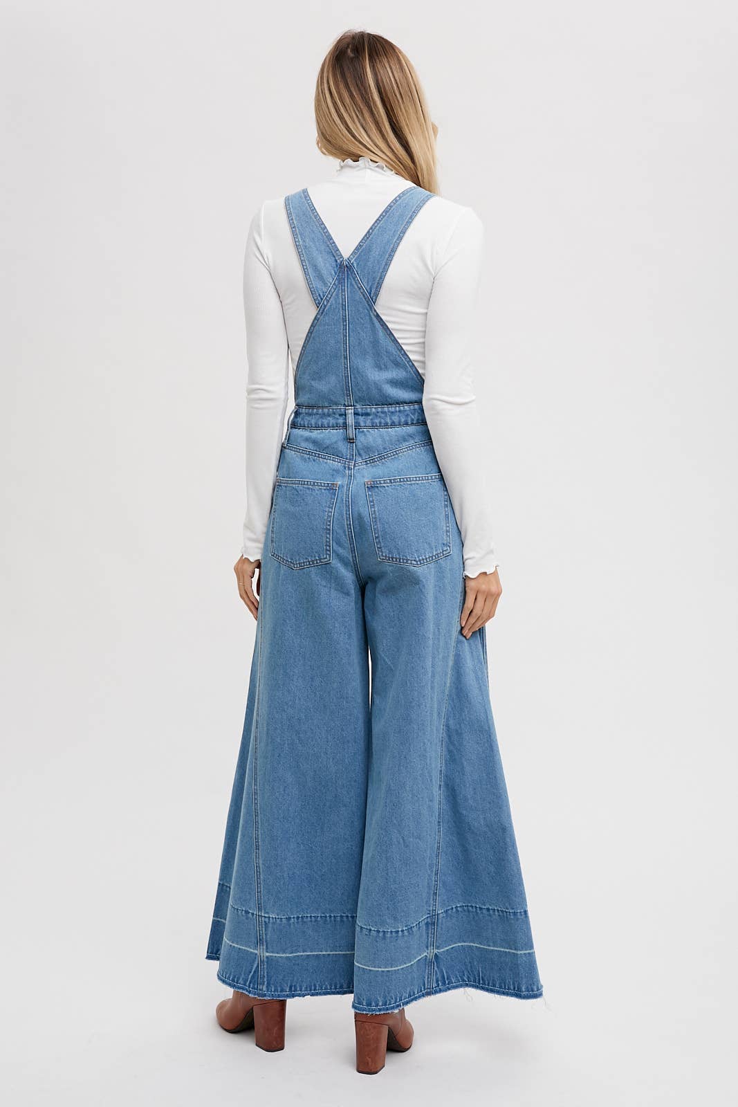 Bluivy – Engroshandel Overalls - Dame – DENIM OVERALLS MED BREDE BEN10