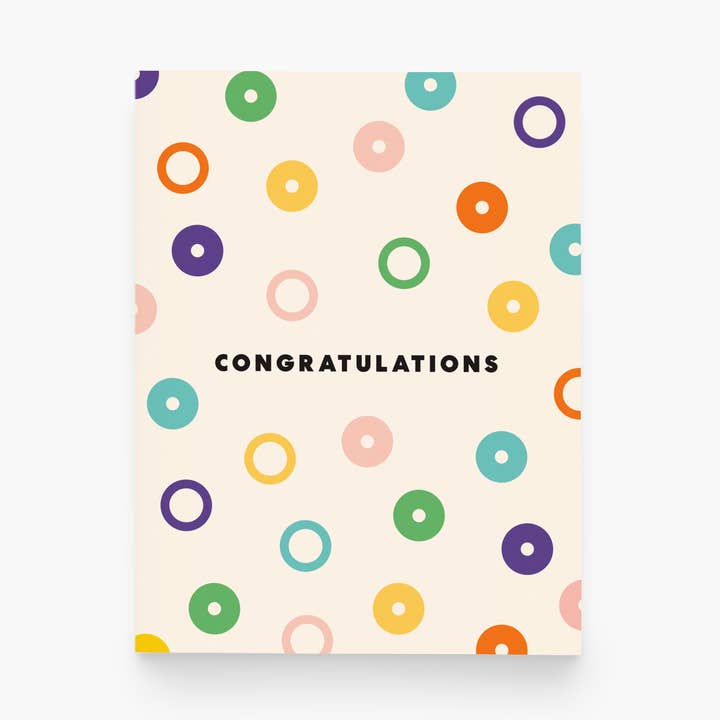 paper&stuff - Wholesale Congratulations Card - Congrats Confetti Greeting Card0