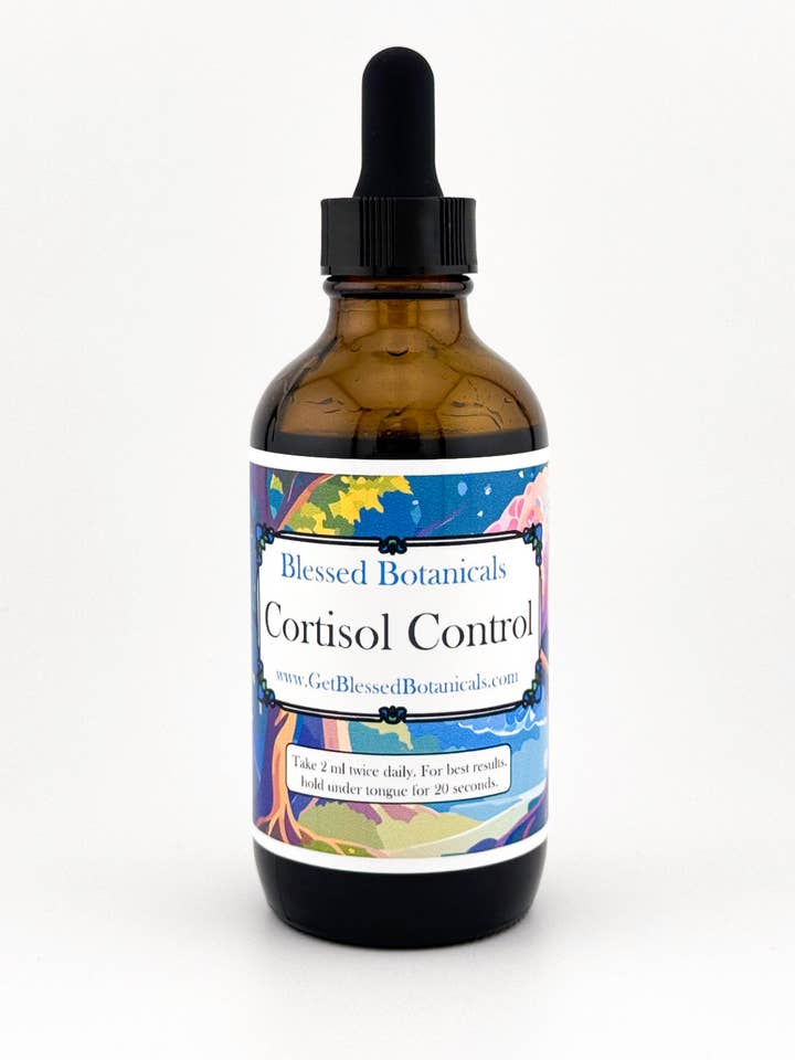 Contrôle du cortisol - Concentration et énergie naturelles, santé cérébrale et adaptogène anti-stress pour la vente par Blessed Botanicals