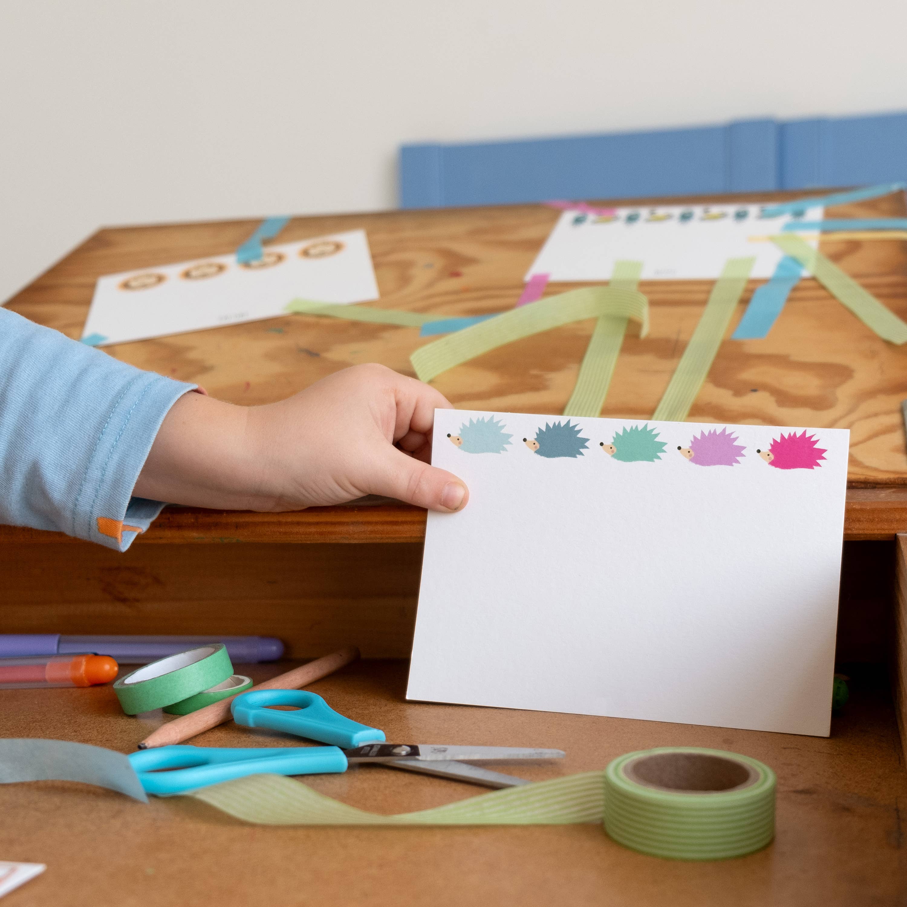 Ta doodle dah Stationery – wholesale Stationery/notecard set – 10 Hedgehog Notecards, Kids Stationery Set, Writing Set1