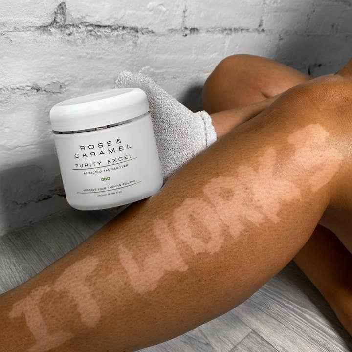 Rose & Caramel - Wholesale Self-Tanner - Purity Excel 60 Second Self Tan Removing Scrub 440ml