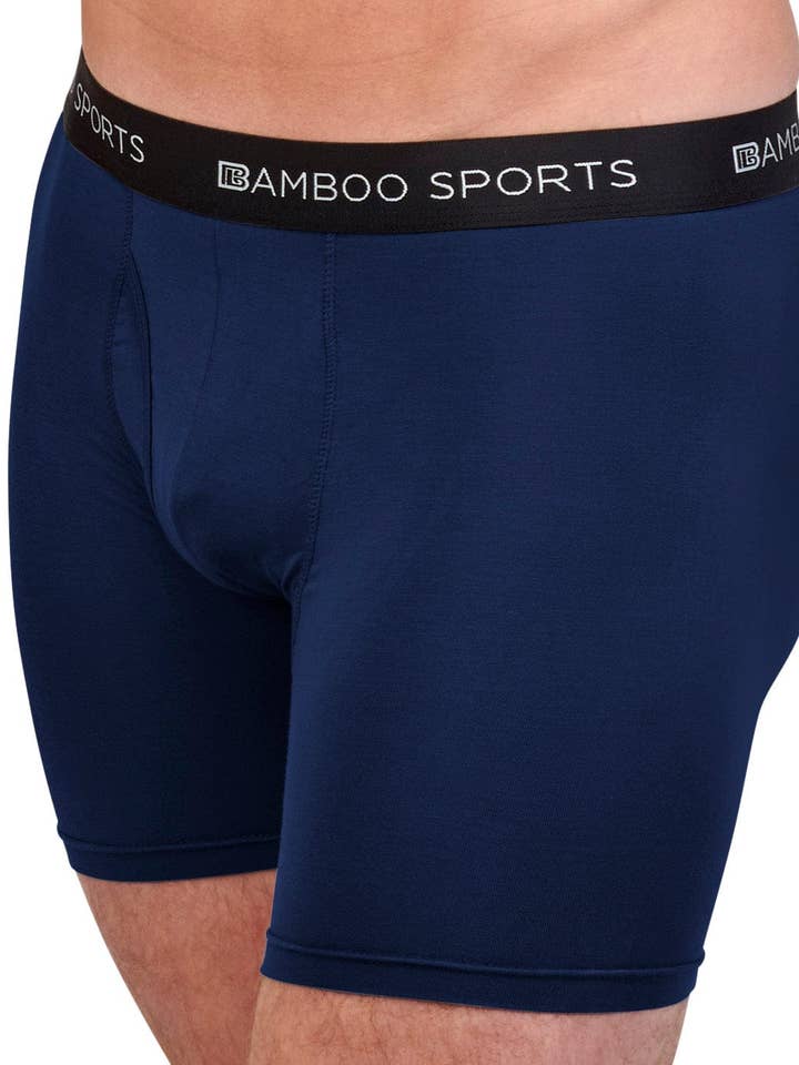 Bamboo Sports - Wholesale Underwear – Men's - Men's 4" Inseam Bamboo Rayon Boxer Briefs - 4 Pack11