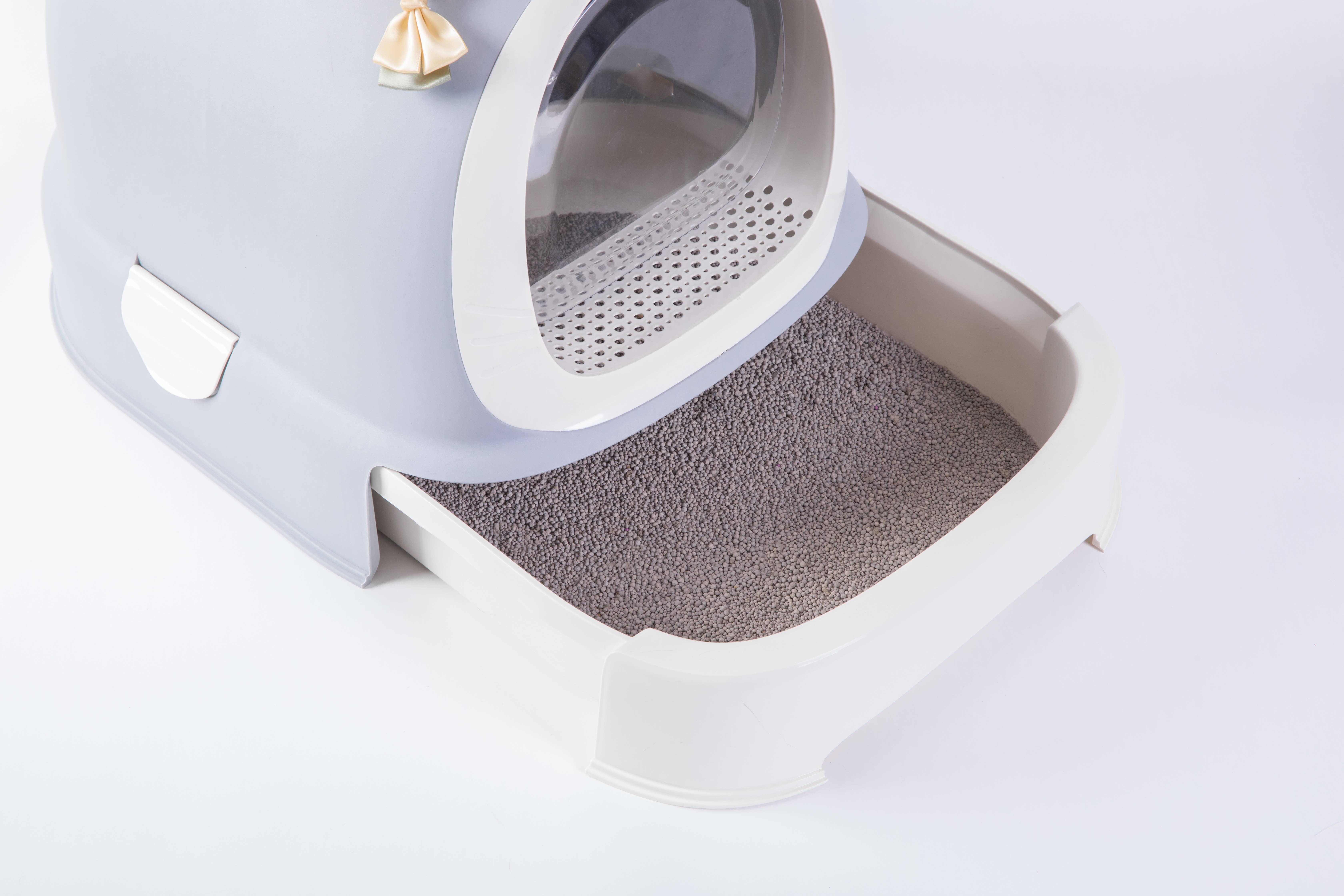 Quickway Imports – wholesale Cat litter box – Enclosed Hooded Litter Pan with Front Entry Close Door3