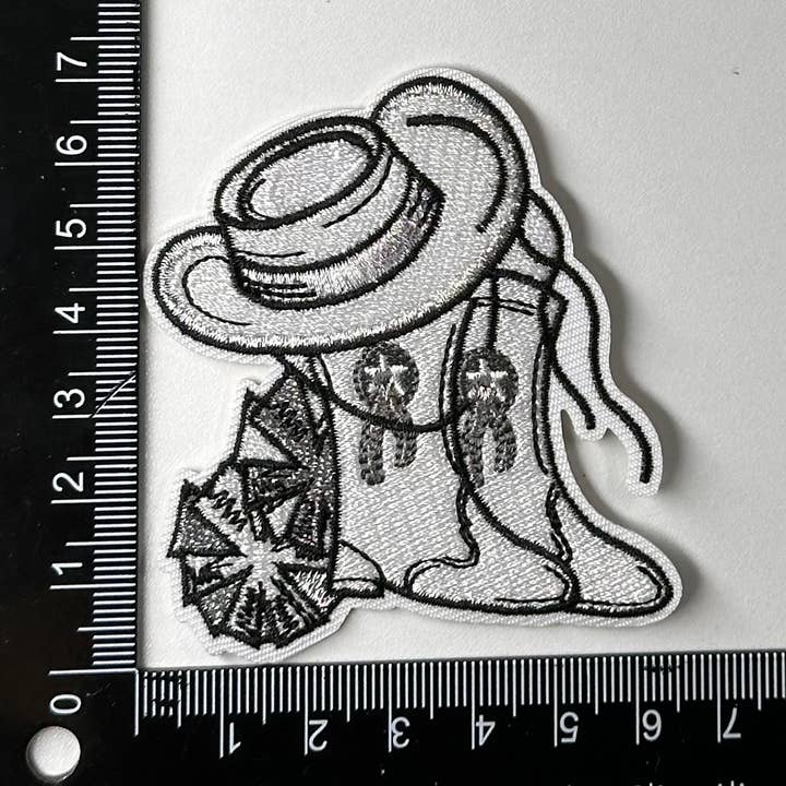 Aloe and Milk Boutique - Wholesale Patch - Drill Dance Hat/Boot, kick line patch, drille team patch