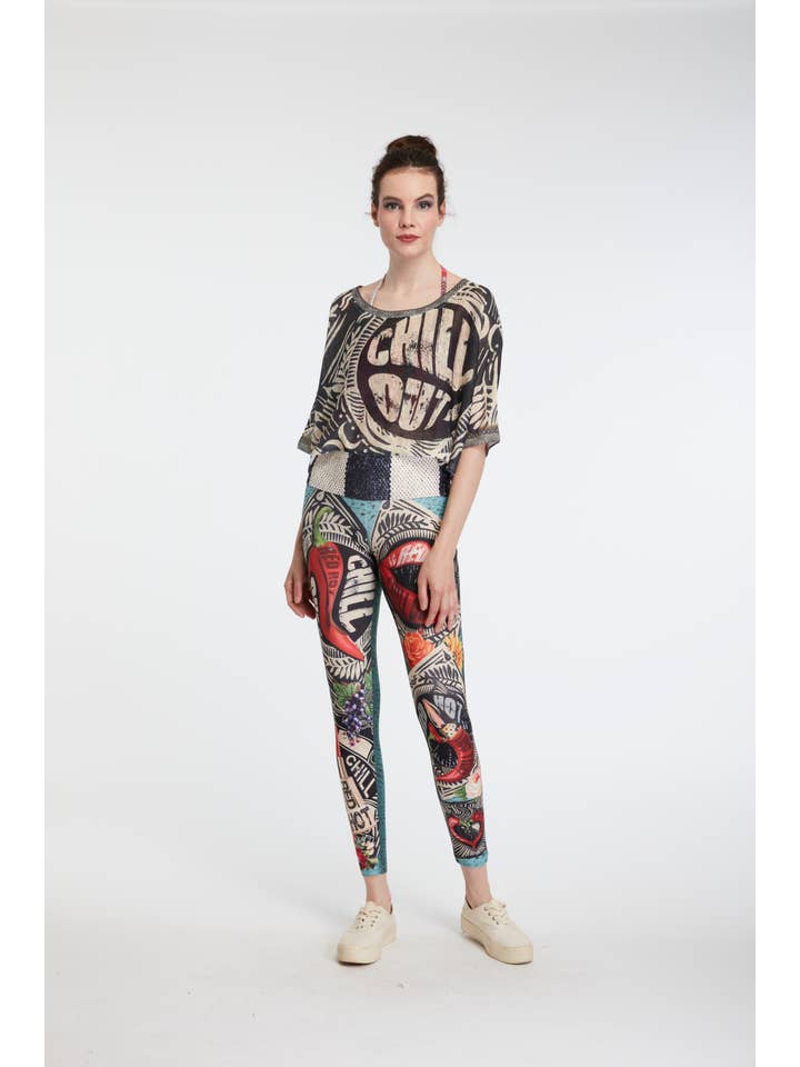 IPNG Design - Wholesale Fashion Leggings - Women's - Leggings - Red Hot2