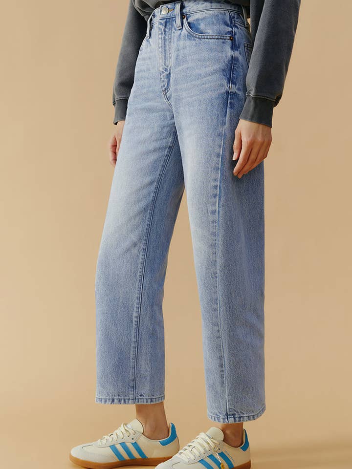 I Will Survive High-Line Straight Cropped Jeans (Turkish Cotton) for wholesale on Faire5
