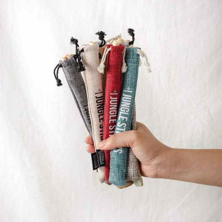 Jungle Culture - Wholesale Drinking Straw - Bamboo Straws - Reusable Drinking Straw Set - Plastic-Free