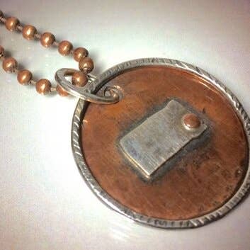 Anillo de ley con el estado de esterlina en el collar de cobre para venta al por mayor de CB&CO