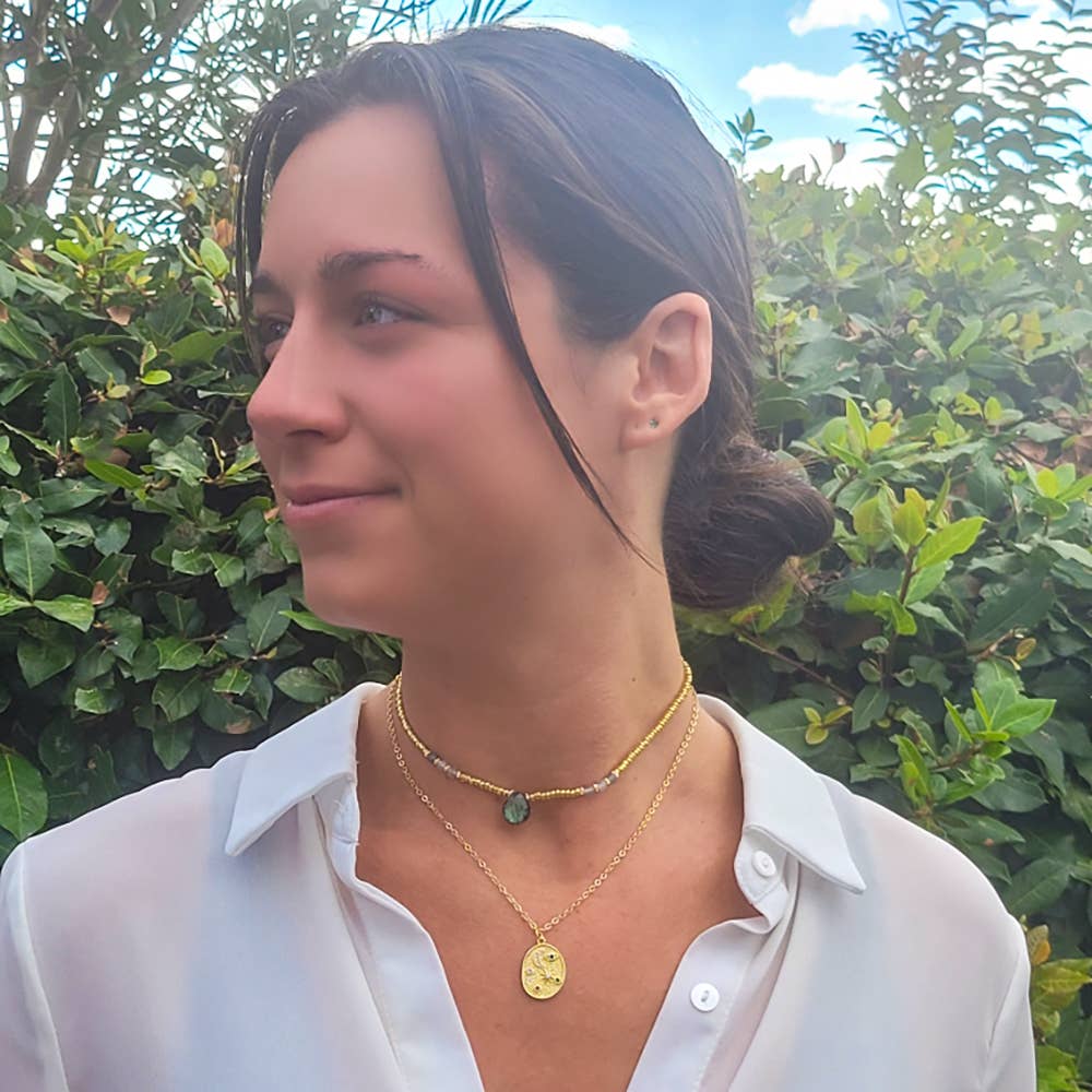 Moira Bijoux Creation – wholesale Hänge-/berlockhalsband – Malara Labradorit Halsband0