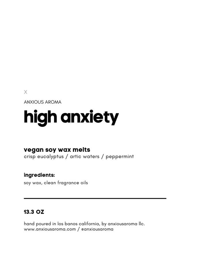 Sojawas met hoge angst smelt voor wholesale door Anxious Aroma