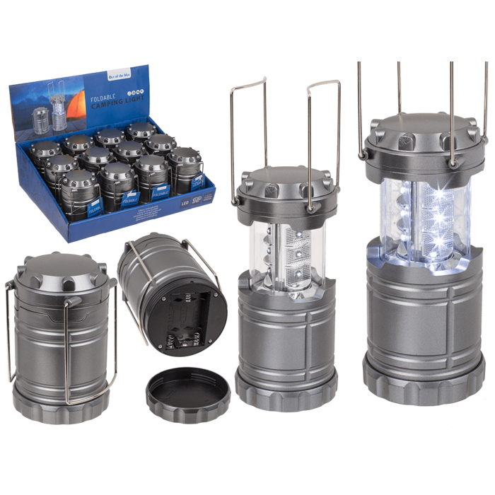 Out of the blue KG - Vente Lanternes - Lampe de camping pliable en plastique, environ 7 x 21,5 cm0