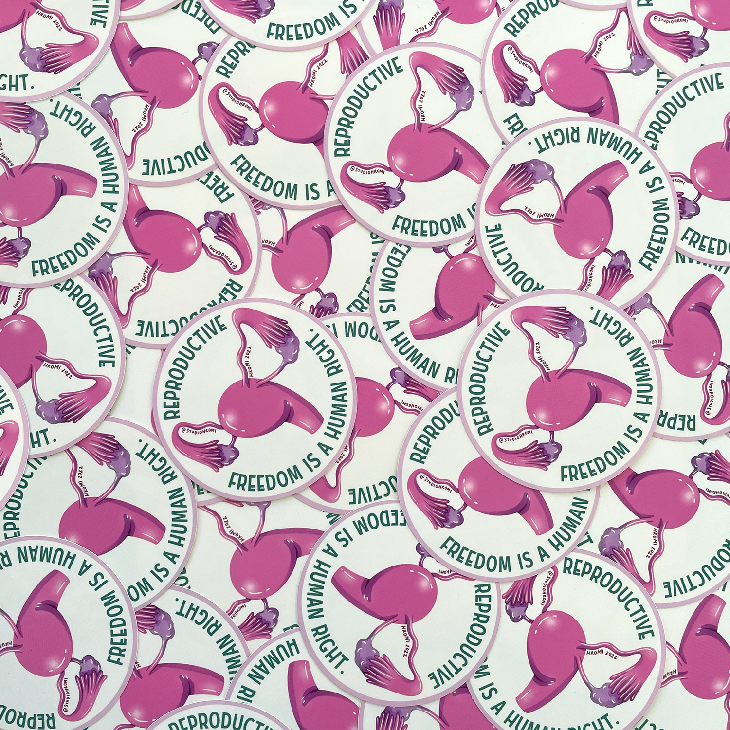 Studio Hromi - Wholesale Sticker - Uterus sticker1