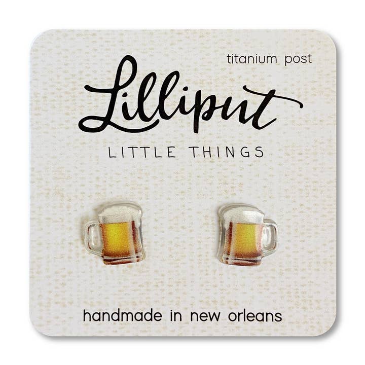 Beer Mug Earrings for wholesale by Lilliput Little Things