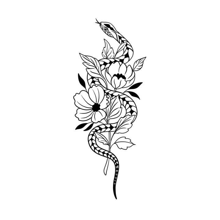 Tatouage éphémère ultra réaliste, nouvelle technologie, durée de 1-2 semaines pour la vente par The Flash Tattoo