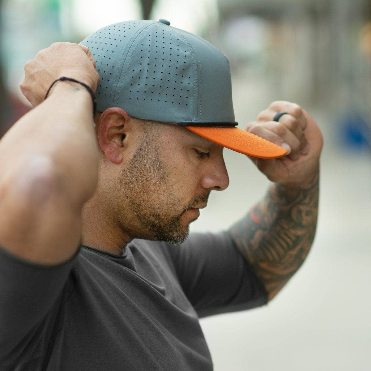 Wild Bills Blanks - Wholesale Trucker Hat - Unisex - GULF | Steel & Orange4