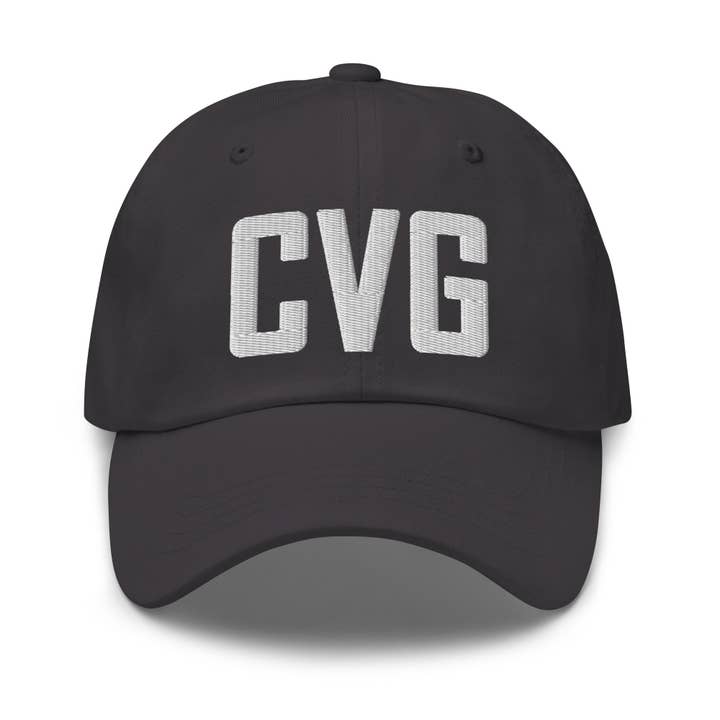 CRE PYT - Vente Casquette de baseball – unisexe - Casquette de papa brodée avec le code aéroport CVG Kentucky4