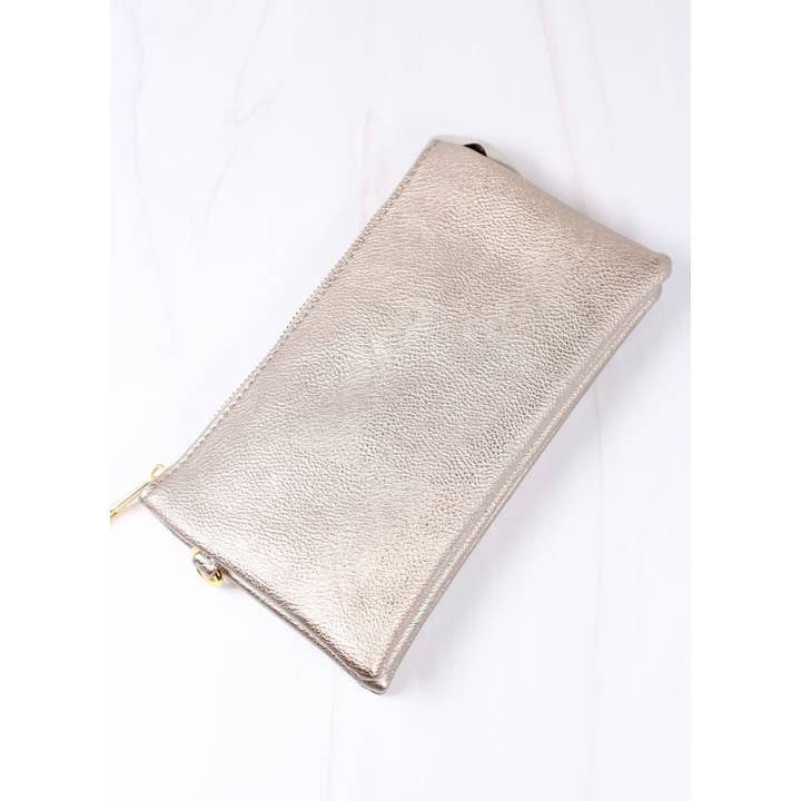 Caroline Hill - Wholesale Crossbody Bag - Women's - Liz Crossbody Bag PEWTER