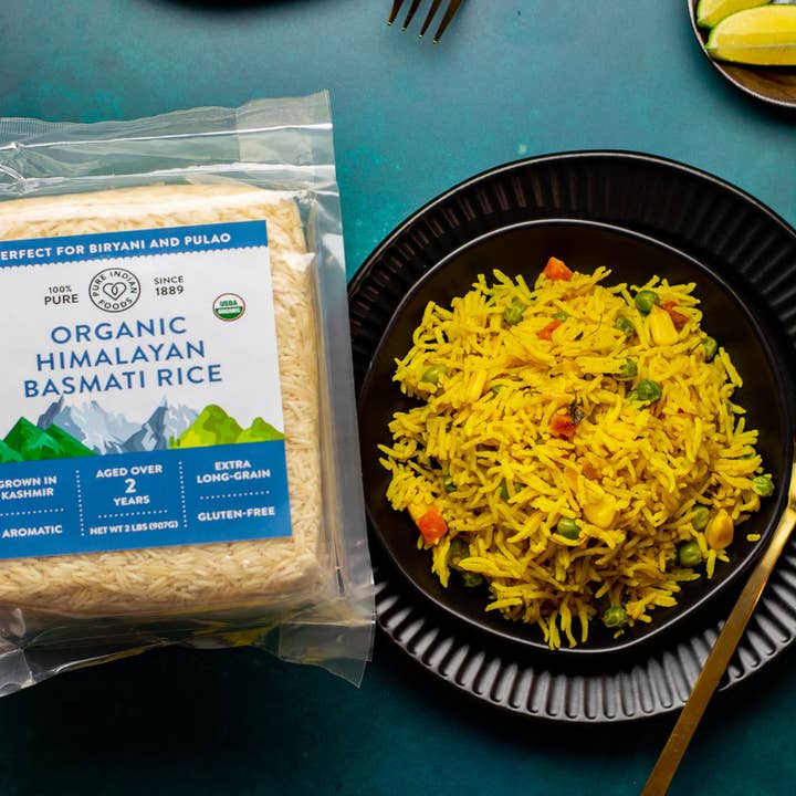 Pure Indian Foods - Wholesale Rice - Himalayan Basmati Rice Aged 2 Years, Certified Organic - 2 l