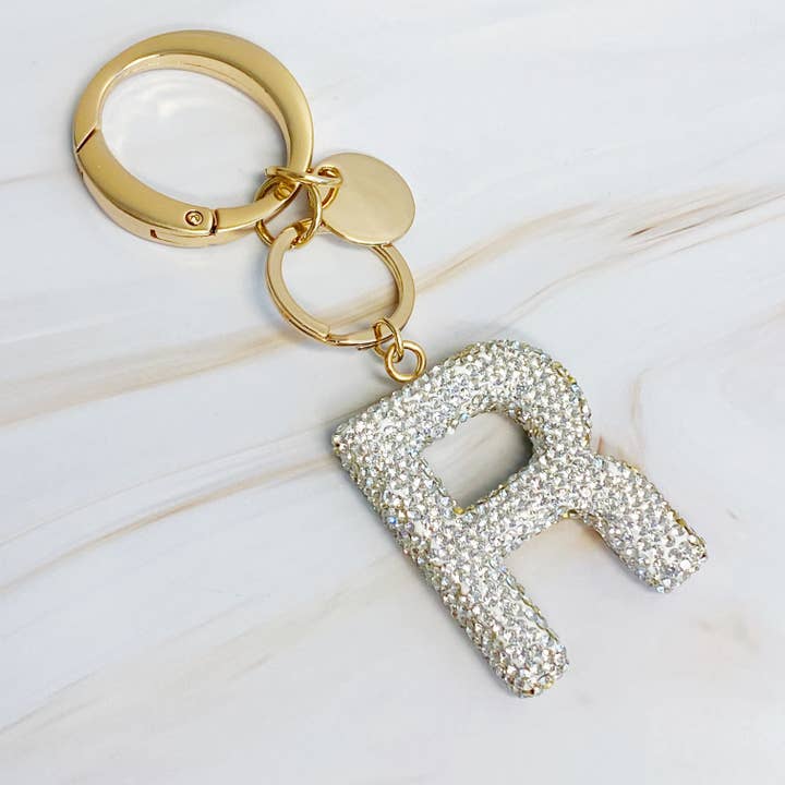 Ellison+Young - Wholesale Keychain - Women's - It Girl Glam Initial Key Chain12