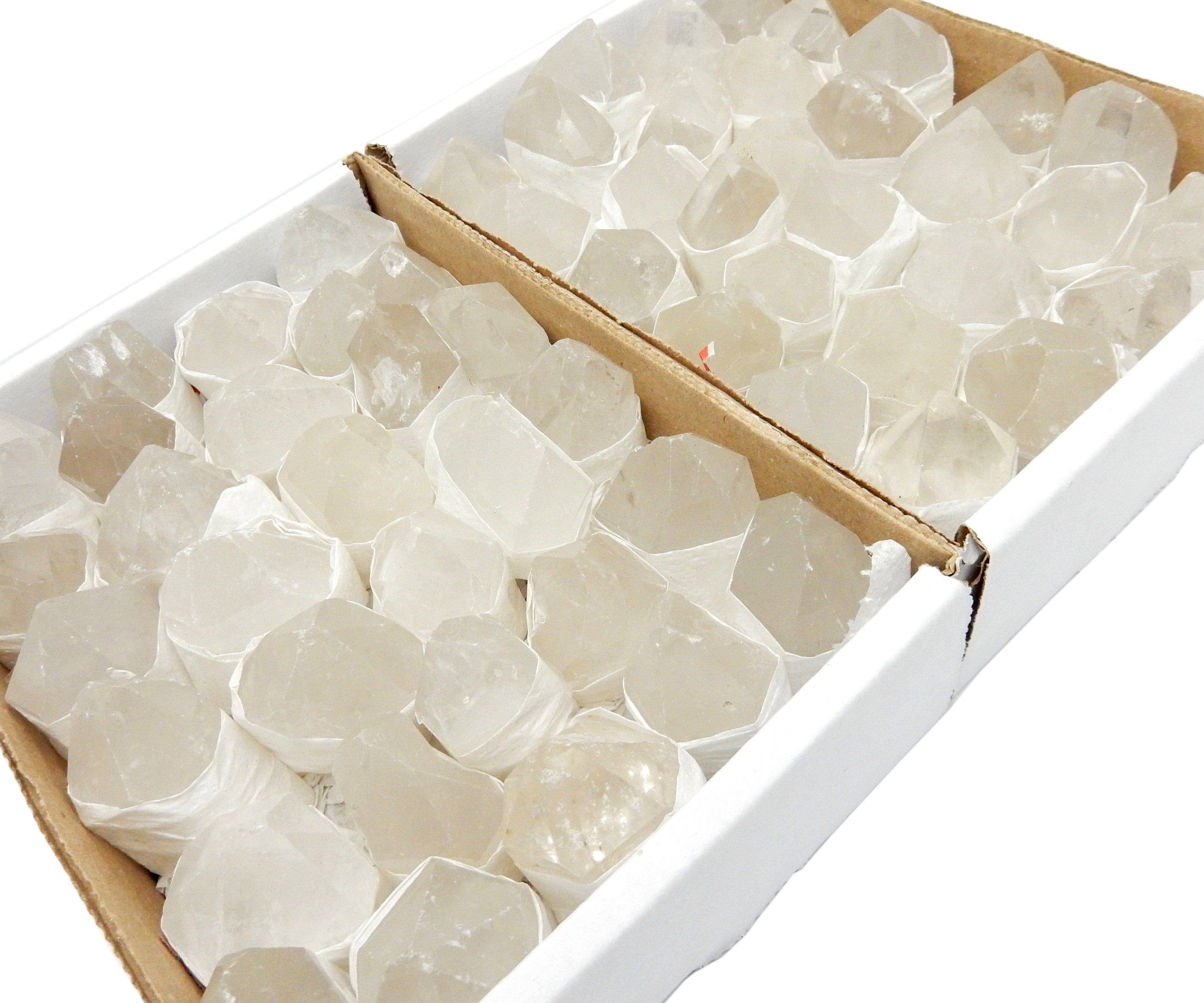 Rock Paradise - Wholesale Spiritual stone/crystal - Crystal Quartz Point Flat Box - BOX-261
