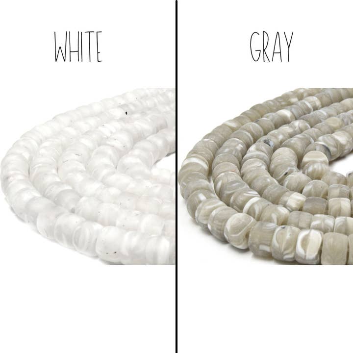 Only Beads - Wholesale Beads - Recycled Glass Heishi Beads - 2mm Hole Size