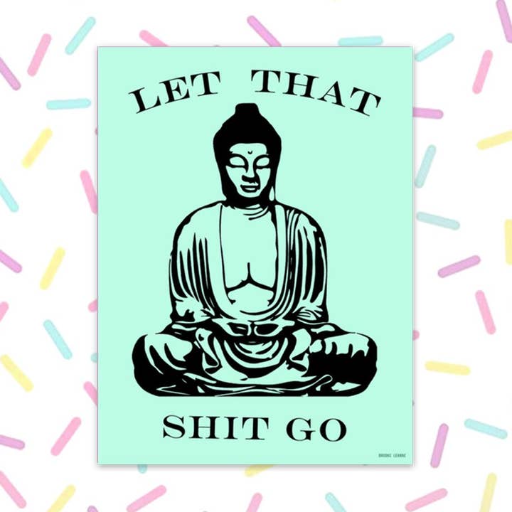 Adesivo de vinil verde Let it Go por atacado de Brooke LeAnne