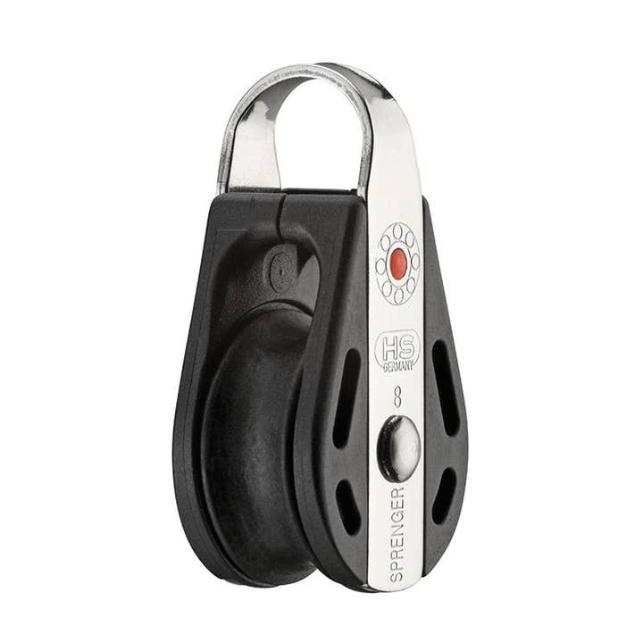 S-Block ball bearing 8 mm - 1 sheave, continuous roller for wholesale by waxball