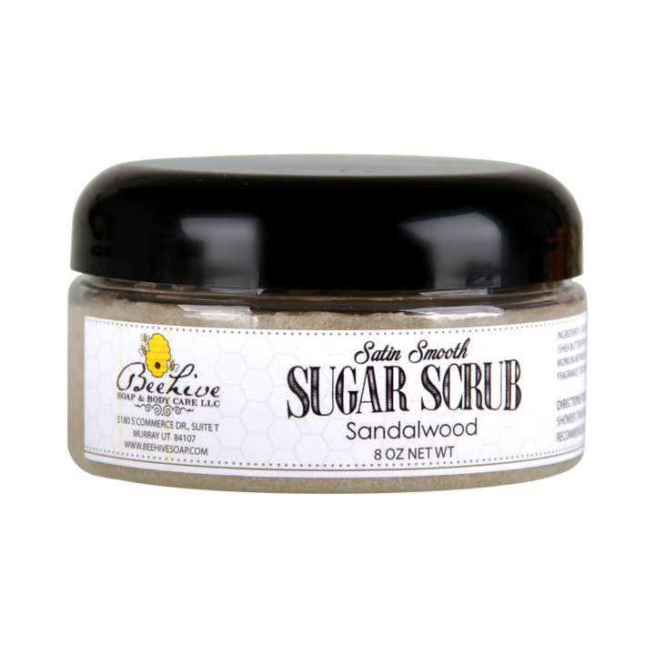Satin Smooth Sugar Scrub for wholesale by Beehive Soap and Body Care